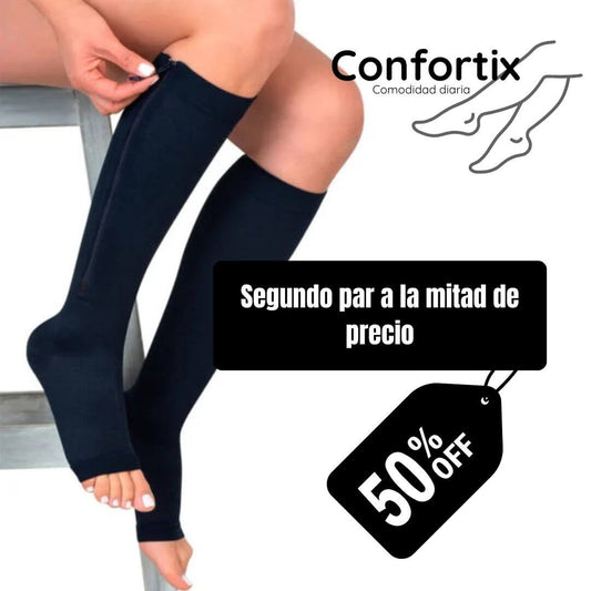 Confortix® - Compresión poderosa para aliviar hinchazón y cansancio rápidamente.