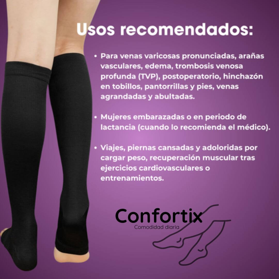 Confortix® - Compresión poderosa para aliviar hinchazón y cansancio rápidamente.